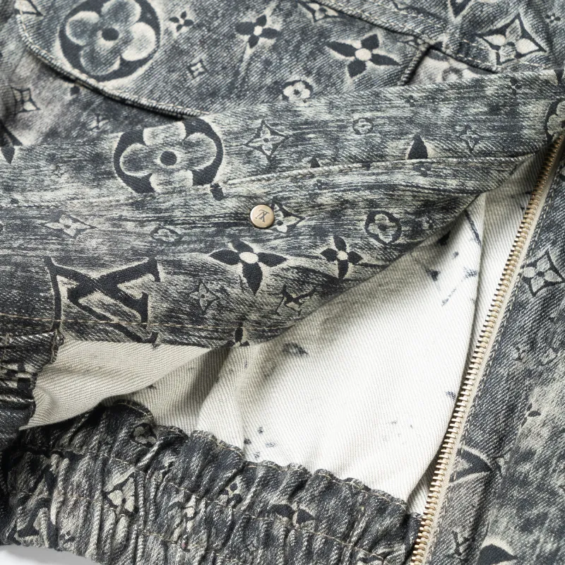 LOUIS VUITTON New Quarterly Products Of LV Denim Jacket Men's Gray-4