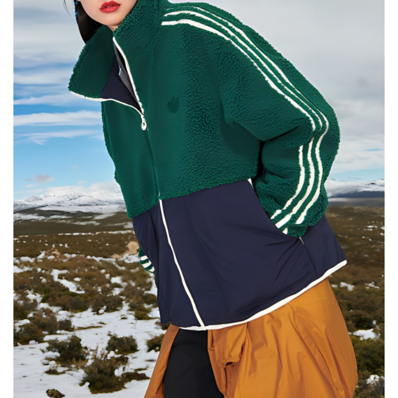 【Clover】adidas 緑 ジップアップジャケット XO(XXL) Adidas Originals Jackets Unisex Green - POIZON