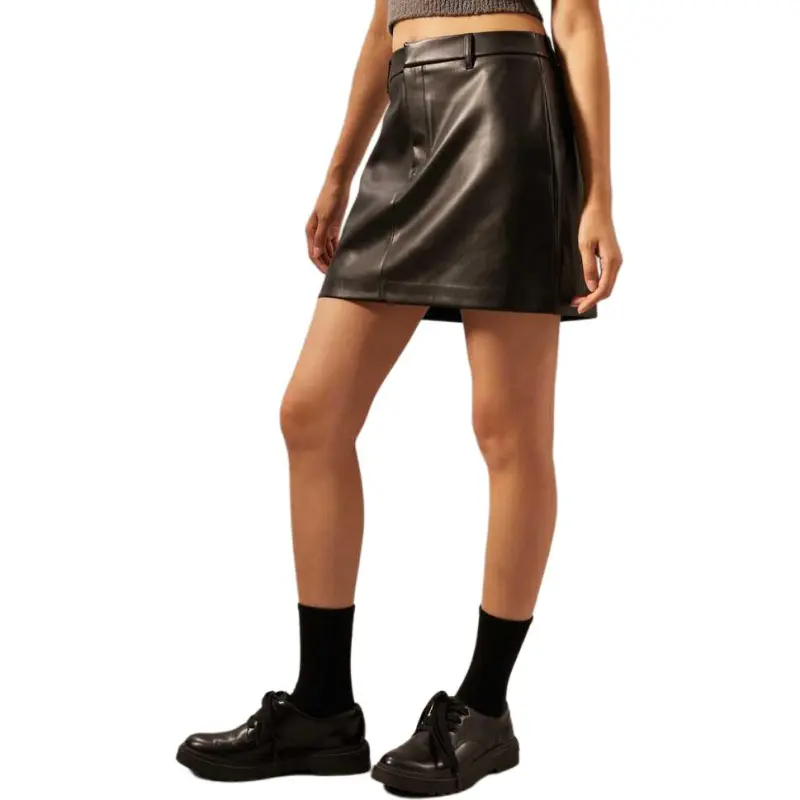 CALVIN KLEIN Casual Short Skirts Women's Space Black-2