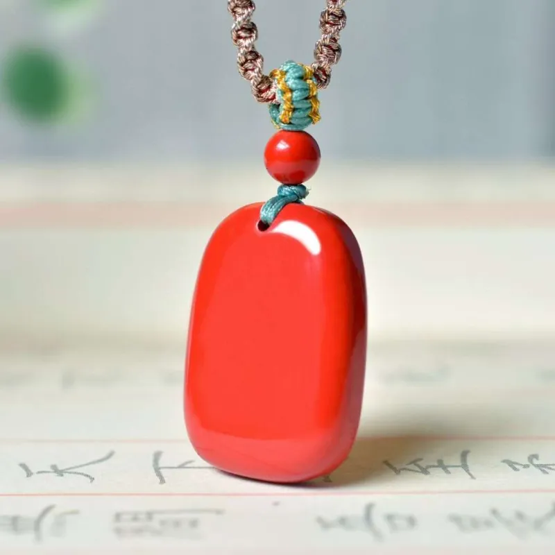 JUNWEN Cinnabar Necklaces Unisex-2
