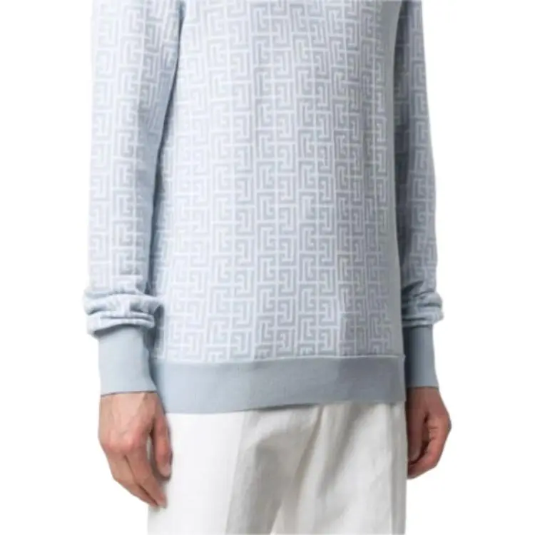 BALMAIN Sweaters Men Light Blue-5