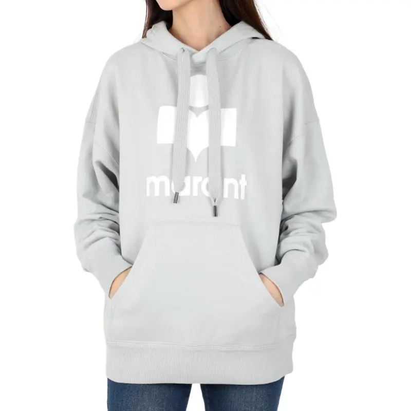 ISABEL MARANT Mansel Logo Printed Drawstring Hoodie-3