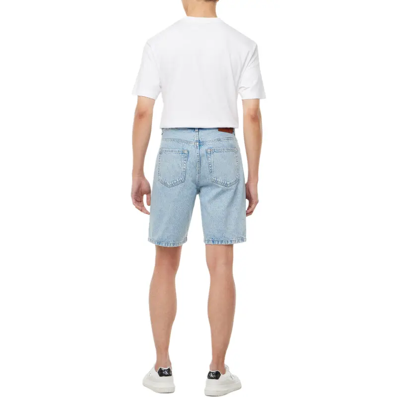CALVIN KLEIN Denim Shorts Men's Light Blue-4