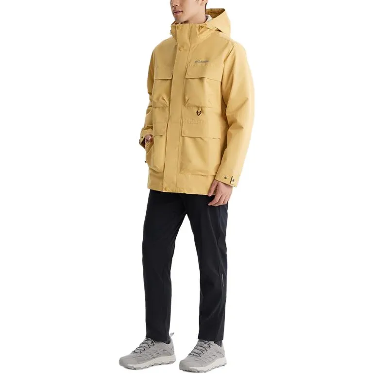 Columbia Transit Waterproof And Warm Windbreaker Jacket Men's Yellow-2