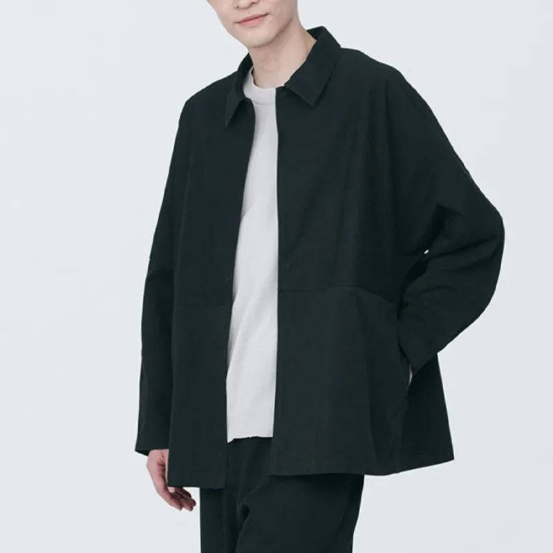 MUJI Jackets Coats Unisex Black-3