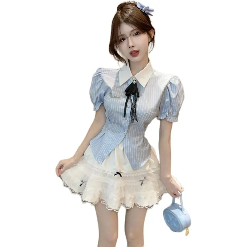 Mu Qingqing Two Piece Skirt Sets Women's-4