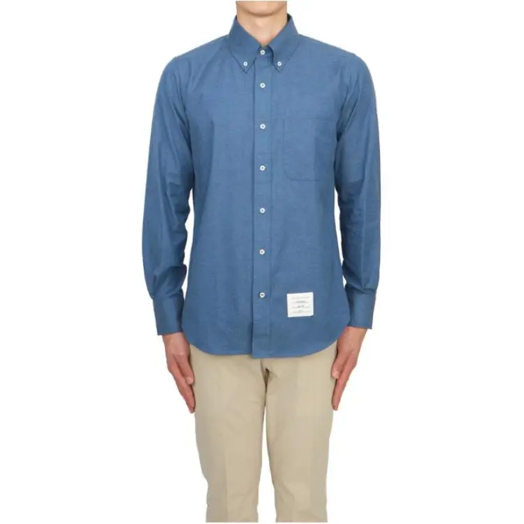 THOM BROWNE Striped Detail Shirt-4