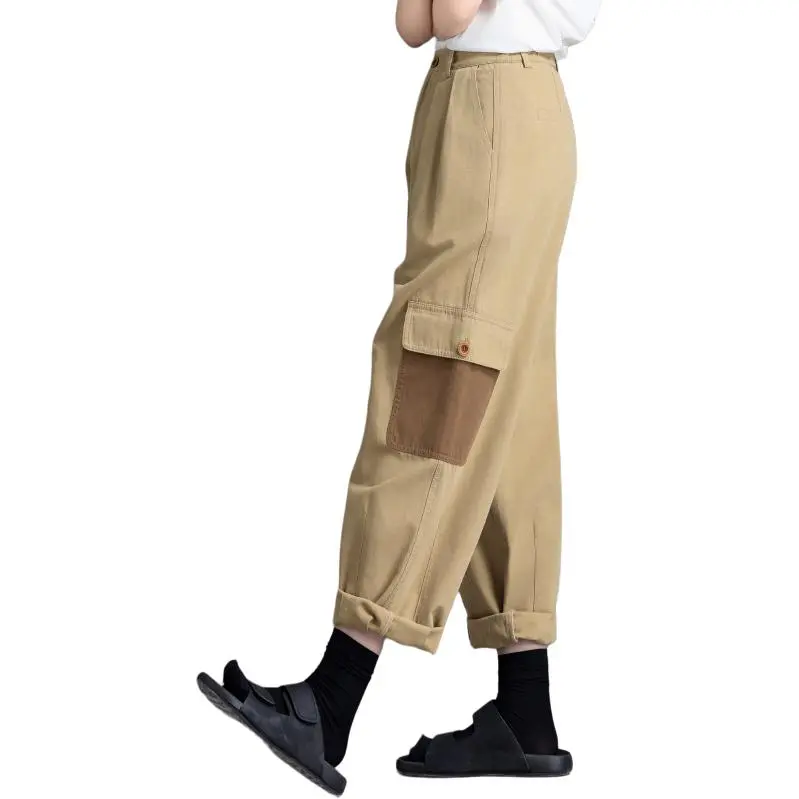 You Cow Me Pants Casual Pants Women's Khaki-5