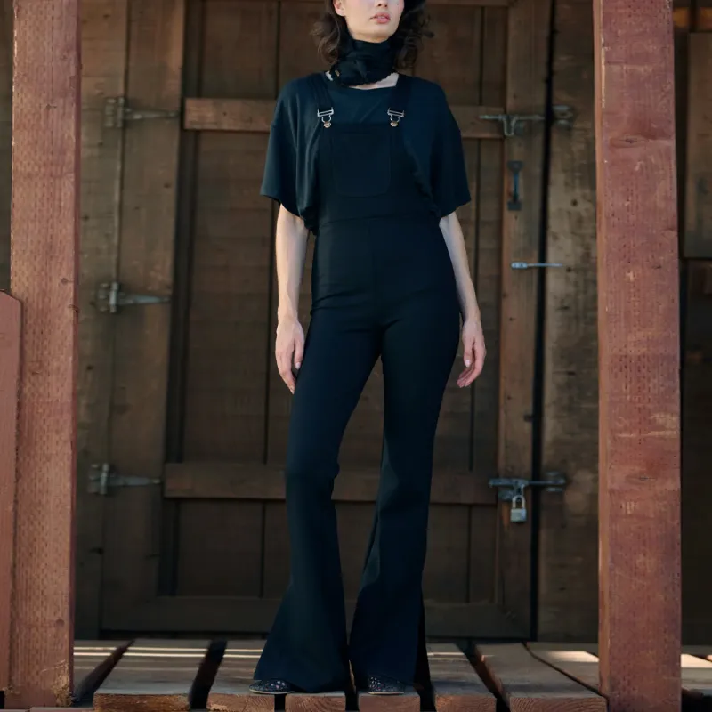 Selkie Collection Overalls Women's Black-2