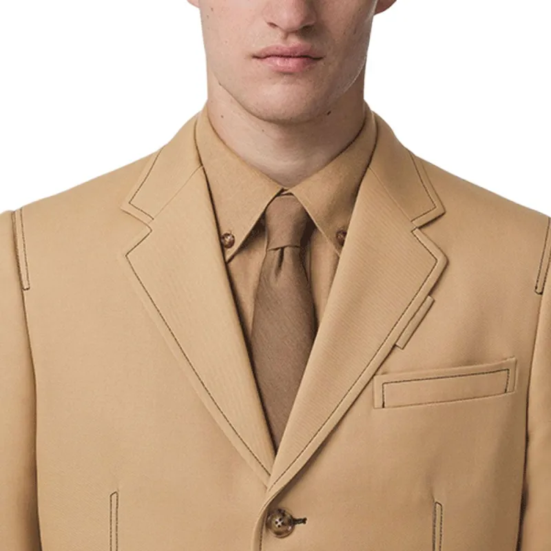 Burberry Business Suits Men Camel-4