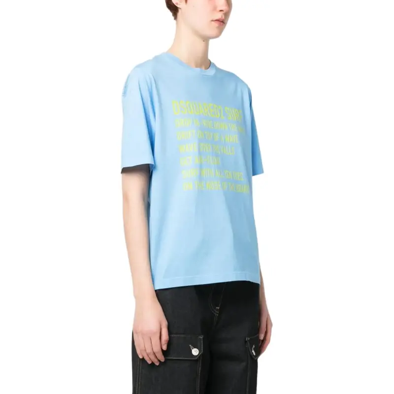 DSQUARED2 Logo print Detail T shirt-3