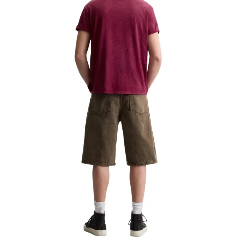 ZARA Denim Shorts Men Brown-3