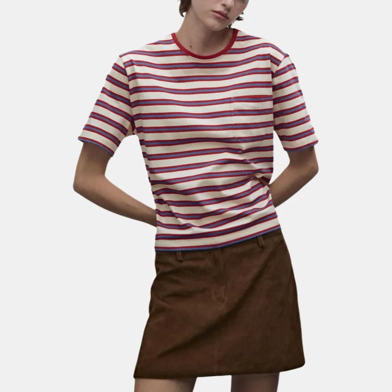 Massimo Dutti T-Shirt Women's Brown-3