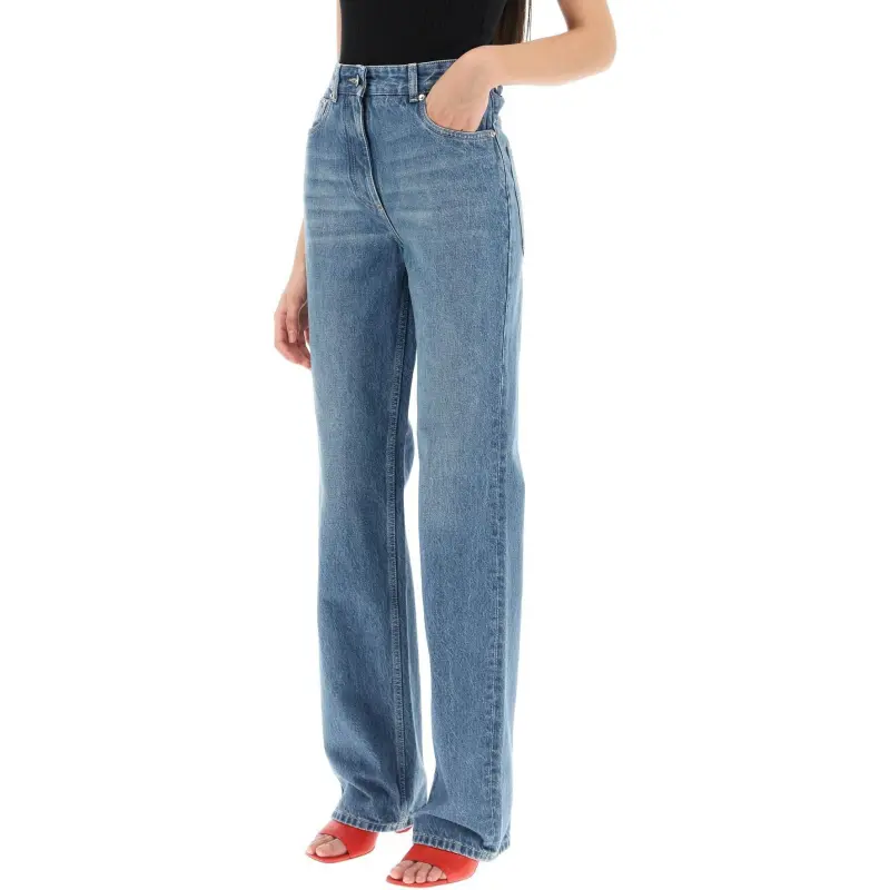 Ferragamo Logo Patch Straight-Leg Jeans-2