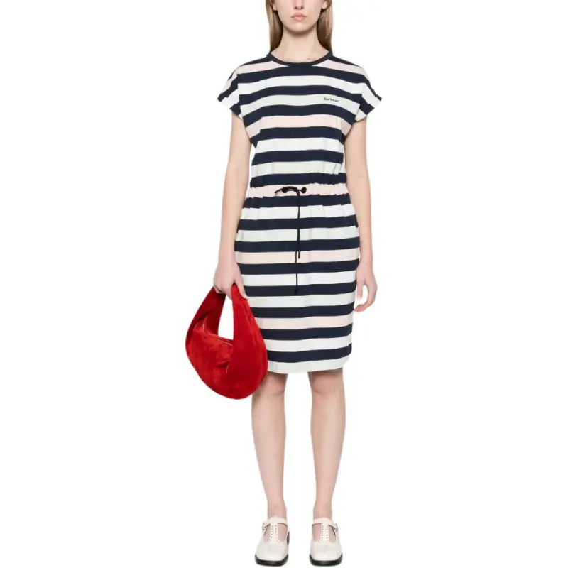 BARBOUR Marloes Stripe Midi Dress-1