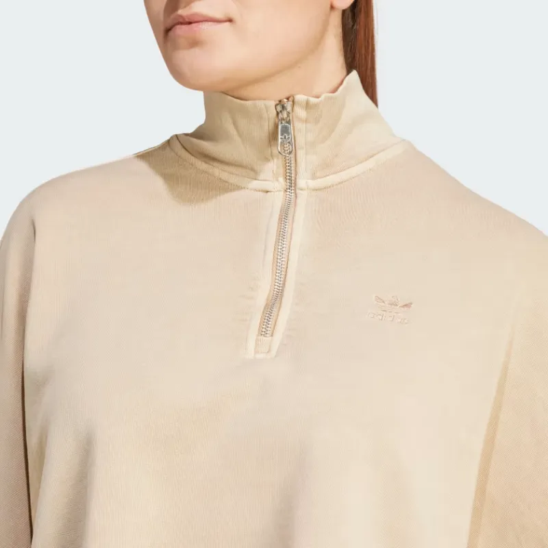Adidas Originals Essential Essentials+ Sweatshirt Women's Dark Beige-4