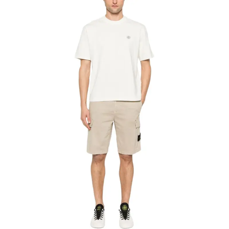 STONE ISLAND Logo Patch Short Sleeved T Shirt-2