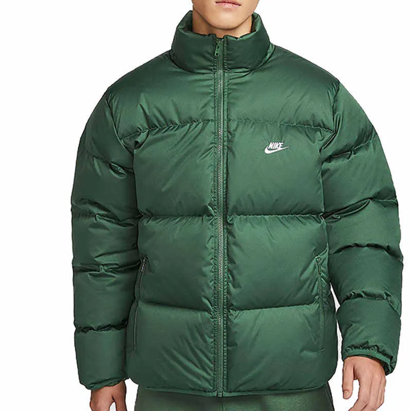 Nike ClubTherma FIT Down Jacket Men's Fir Green/White-2