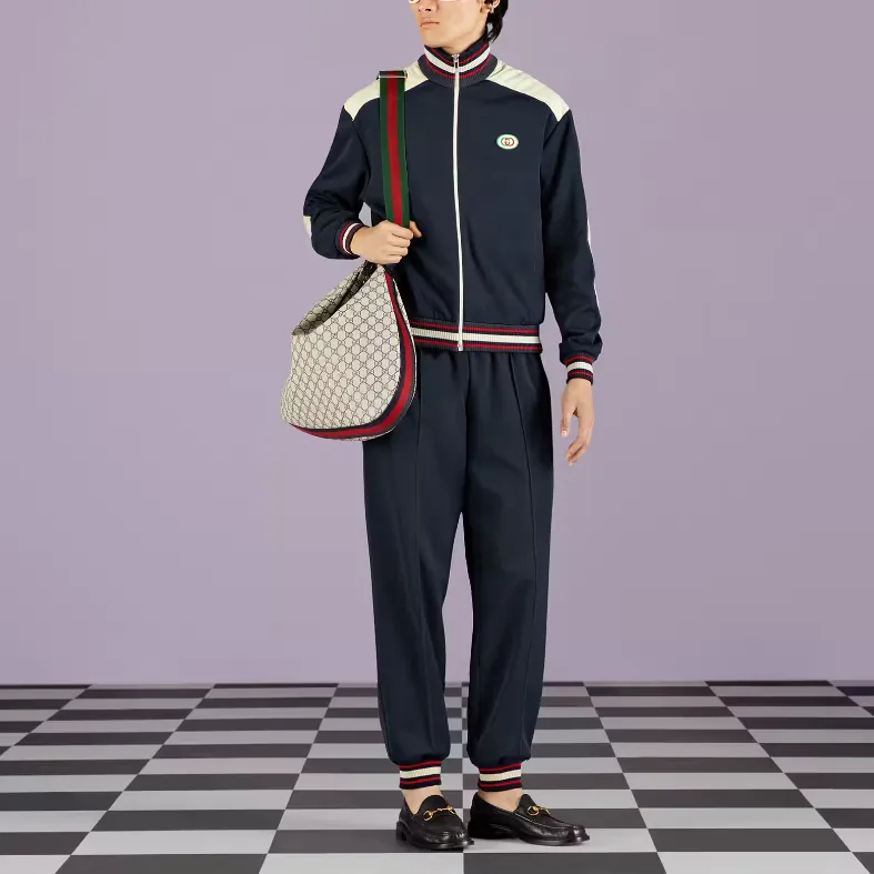GUCCI Cotton Jersey Track Pants-1