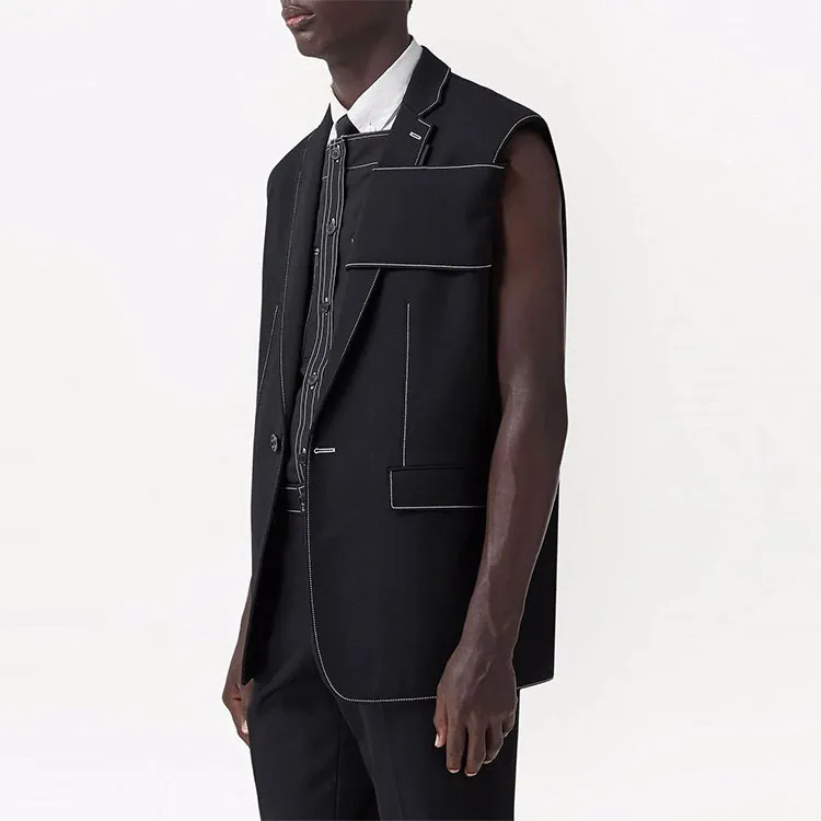 Burberry Vests Men Black-4
