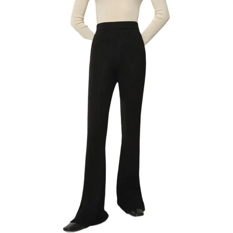 Orange Desire Casual Pants Women's Black Elegant Black-3