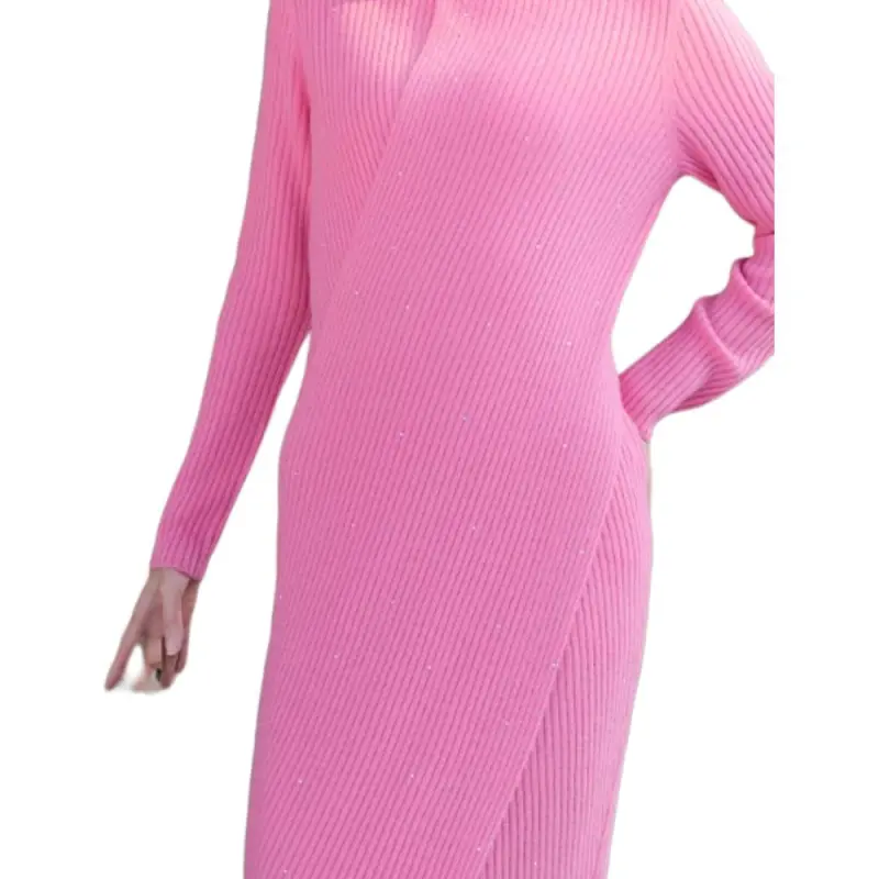 BESIONIA FW24 Long Sleeved Dresses Women's Pink-4