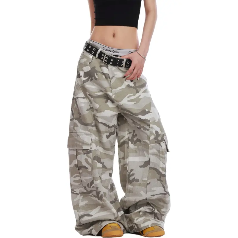 VINMUK Cargo Pants Unisex Camouflage-5