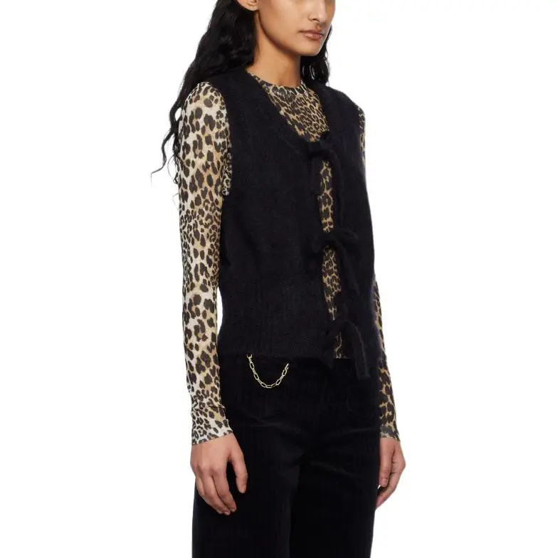 GANNI Vests Women's Black-2