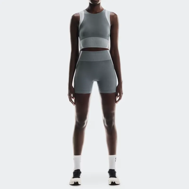 On Studio Casual Shorts Women's Rock/Glacier-1
