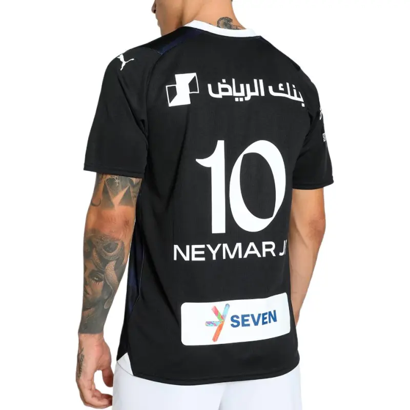 PUMA Al Hilal Saudi F.C. Neymar Jr. Soccer Jersey Men's Black-3