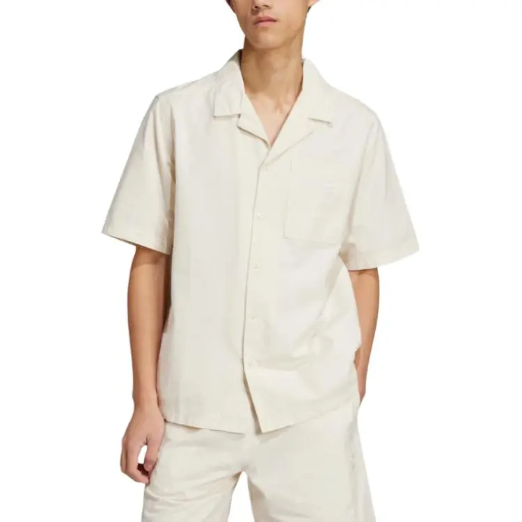 Adidas Essentials Seersucker Short Sleeve Shirt-1