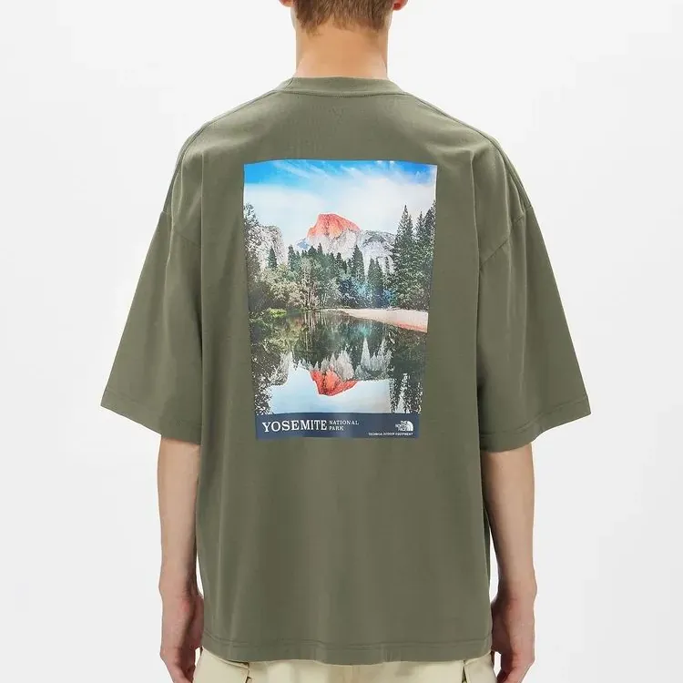THE NORTH FACE T Shirt Unisex Green-4