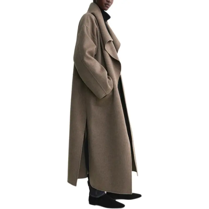 TOTEME Collared Open Front Coat-2