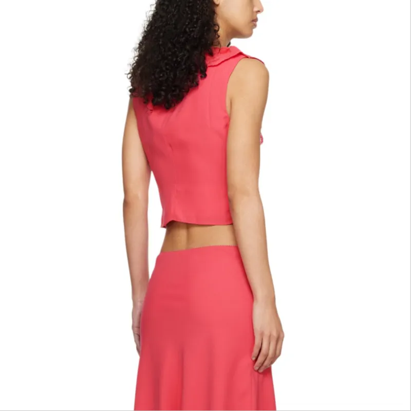 Danielle Guizio Tank Tops Women's Pink-1
