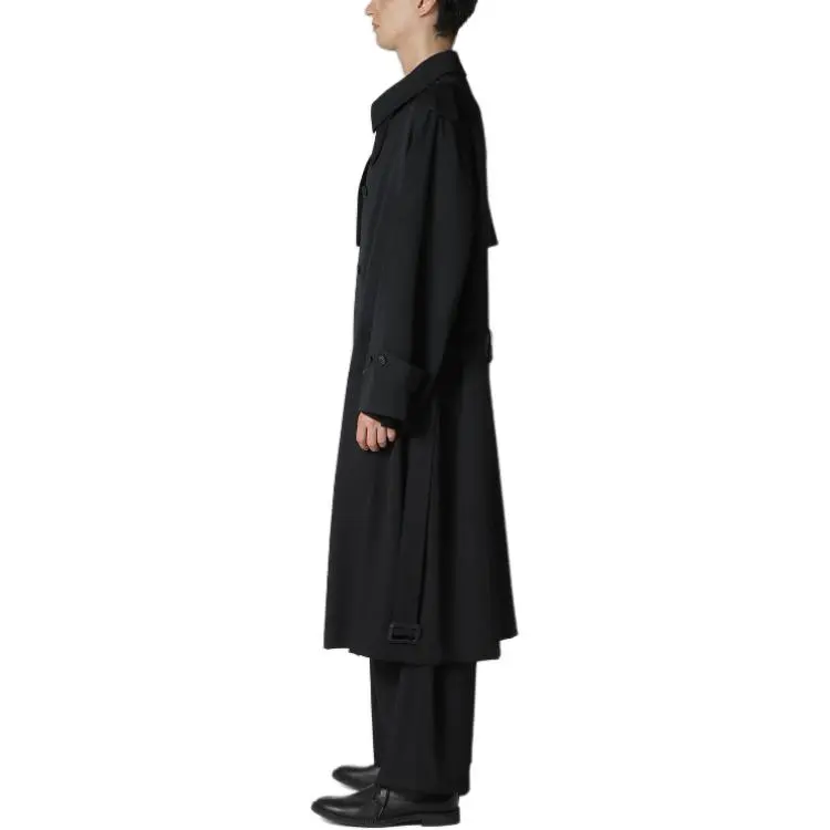 Yohji Yamamoto Y's For Men FW24 Trench Coat Men's Black-5