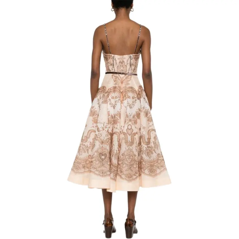 Zimmermann Crush Twist Front Midi Dress-2