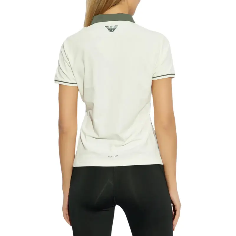 EMPORIO ARMANI Logo print Polo Top-3