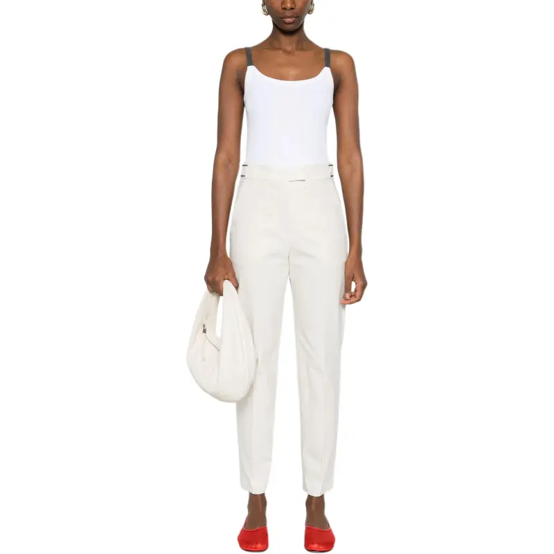Brunello Cucinelli Monili Chain detail Tailored Trousers-1