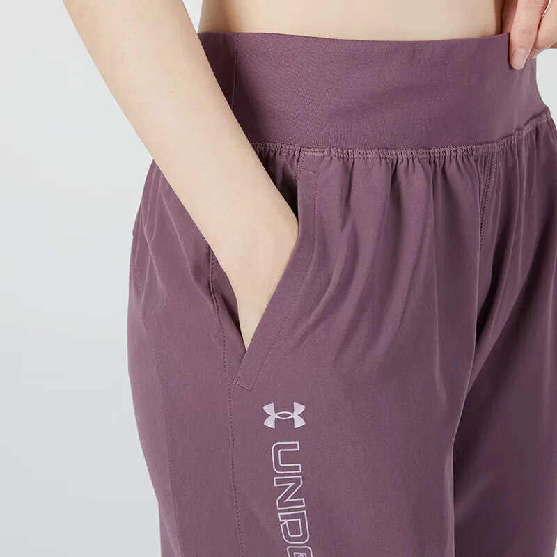 Under Armour Knitted Sports Pants Women's Purple-4