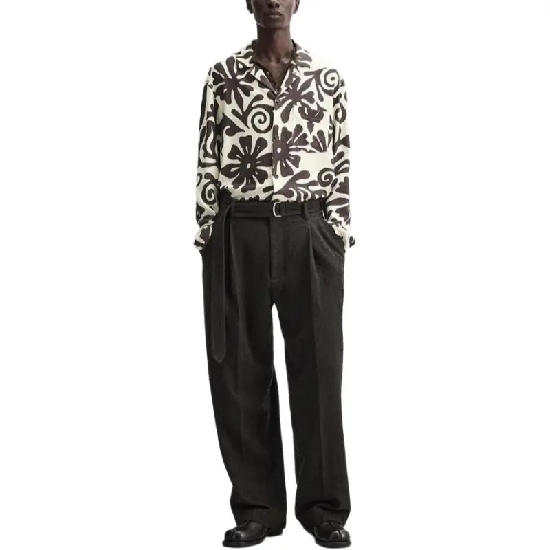 Nanushka X ZARA Nanushka Collaboration Shirts Men Brown-4