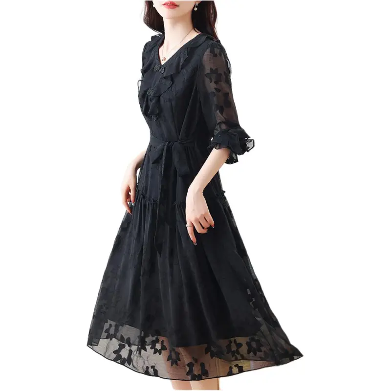 ONNFB Long Sleeved Dresses Women's Black-2