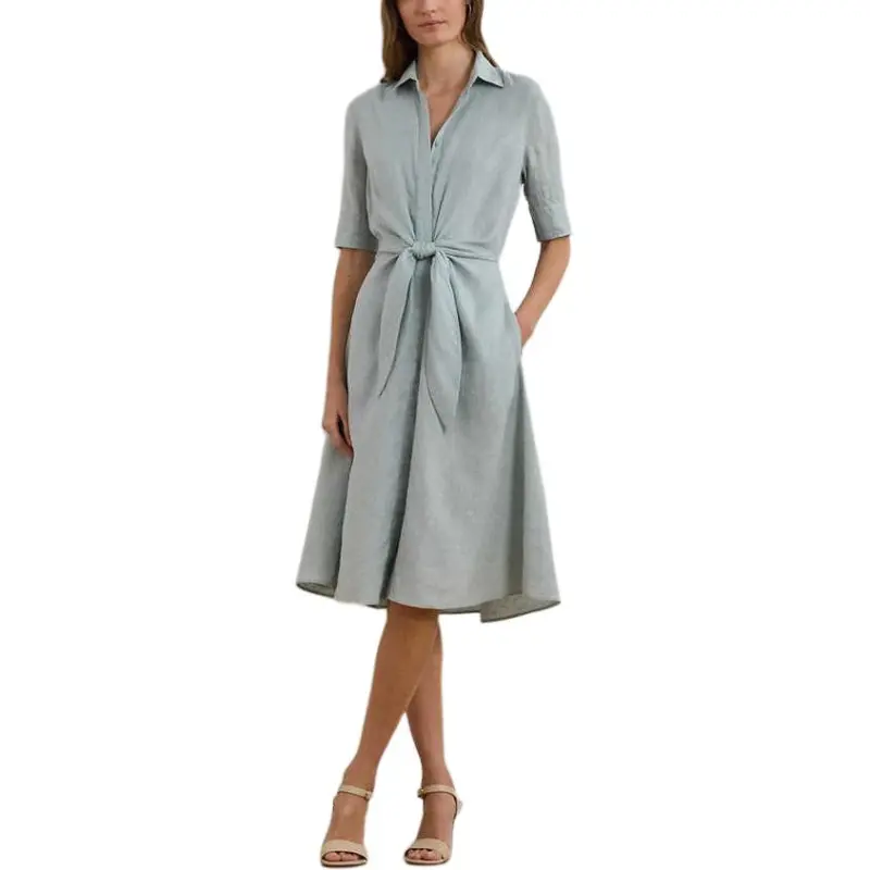 LAUREN RALPH LAUREN SS25 Short Sleeved Dress Women's Green-1