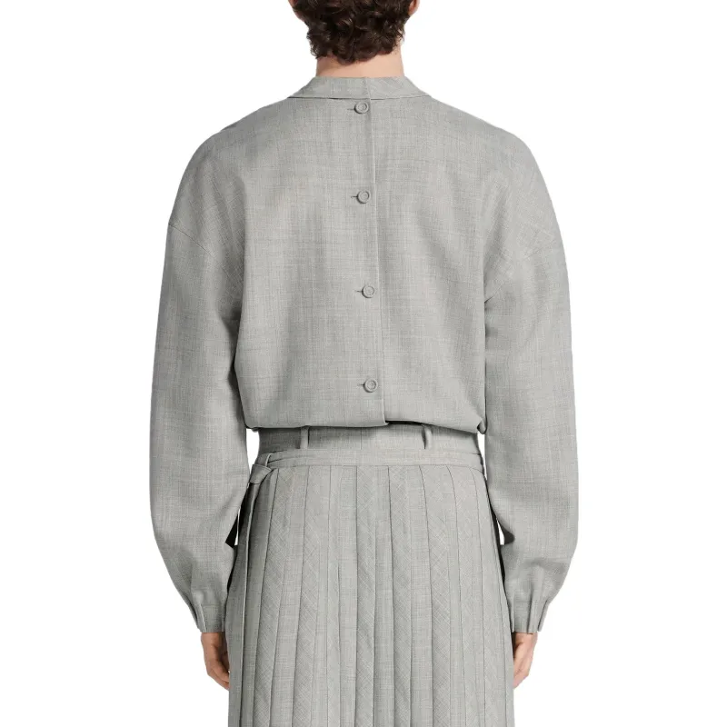 DIOR Button Detailed Crewneck Top-3