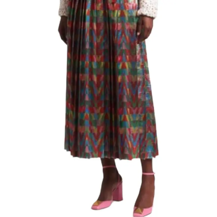 Valentino Casual Long Skirt Women's Red-4