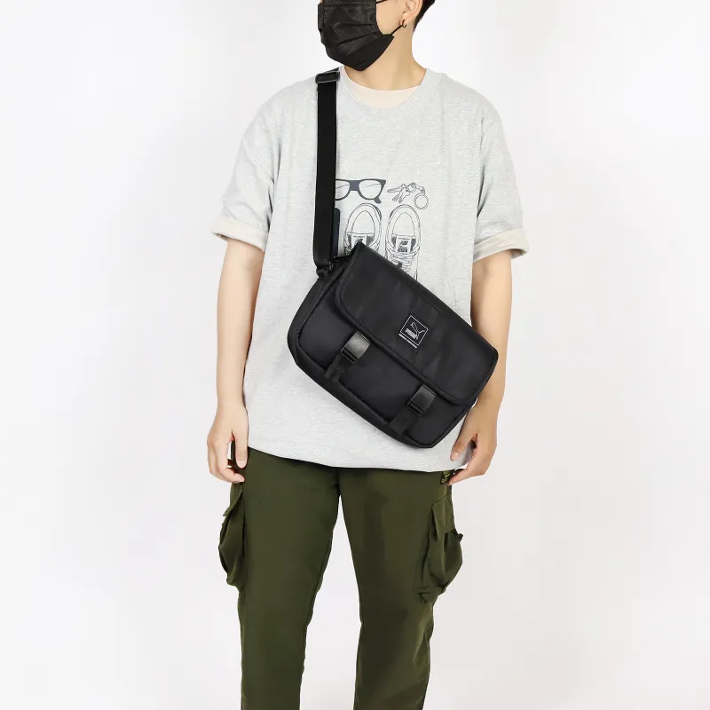 PUMA CLASSICS Polyester Messenger Bag Shoulder Bag Men's Black-4