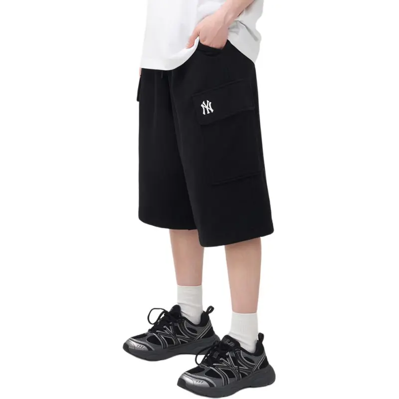 MLB New York Yankees SS25 Cargo Shorts Unisex Black-2