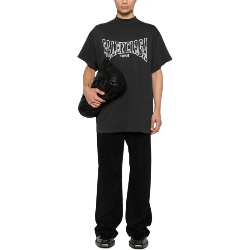 Balenciaga Logo print T shirt-5