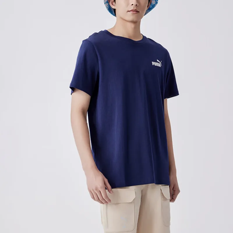 PUMA DECO GLAM T Shirts Men Marine Blue-3