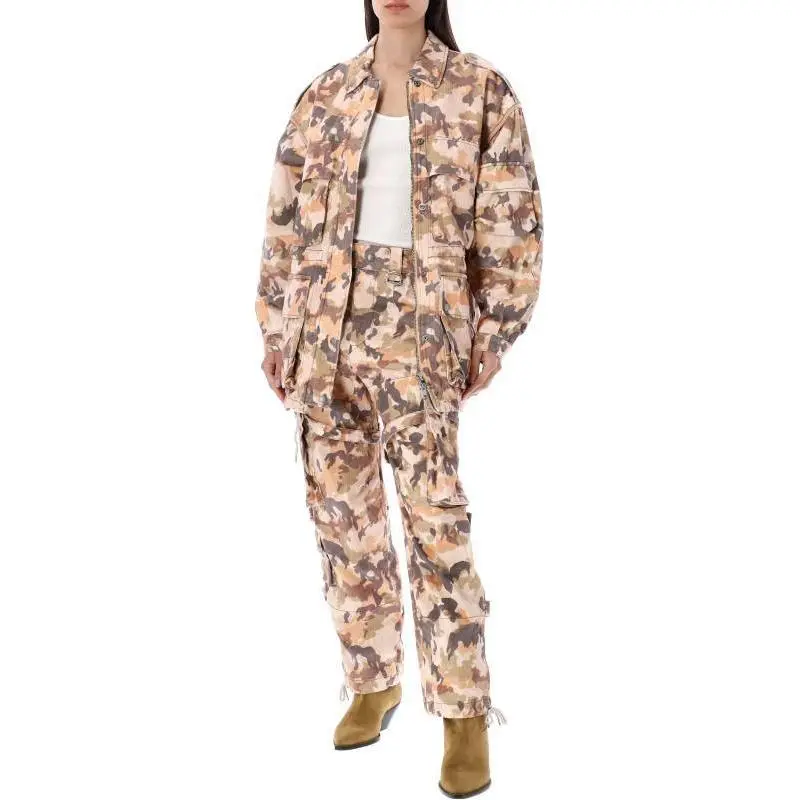 ISABEL MARANT Elize Camouflage print Cotton Jacket-3
