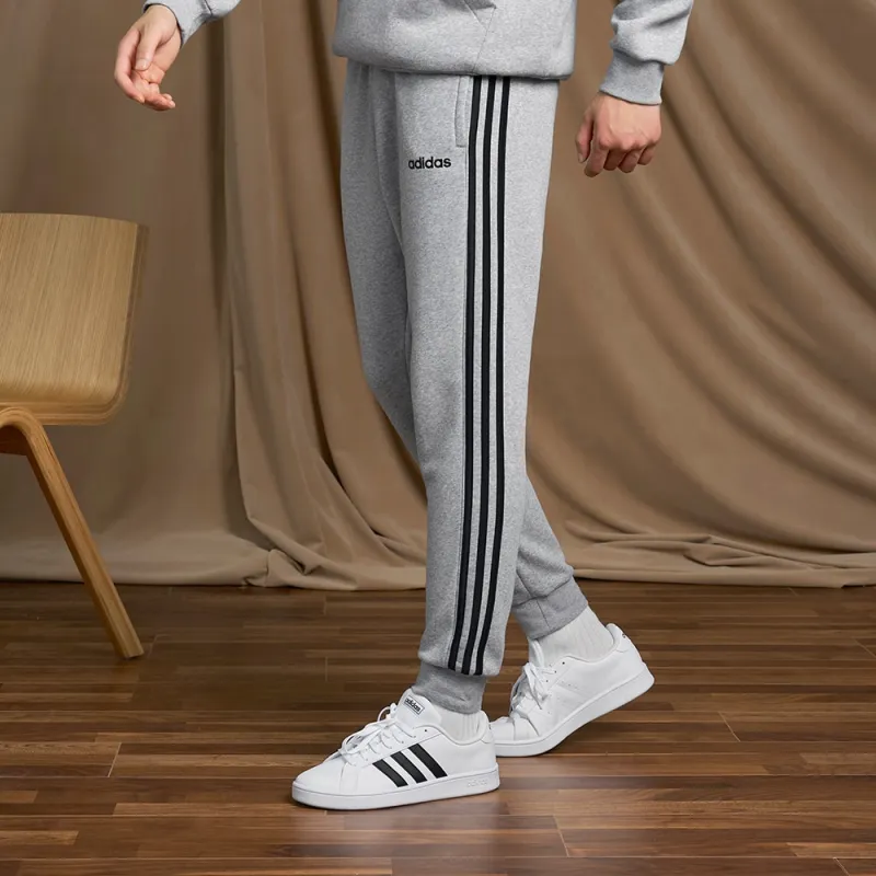 Adidas Knitted Sweatpants Men Gray-5